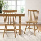 Chaises de salle à manger Windsor à dossier haut à barreaux - Lot de 2