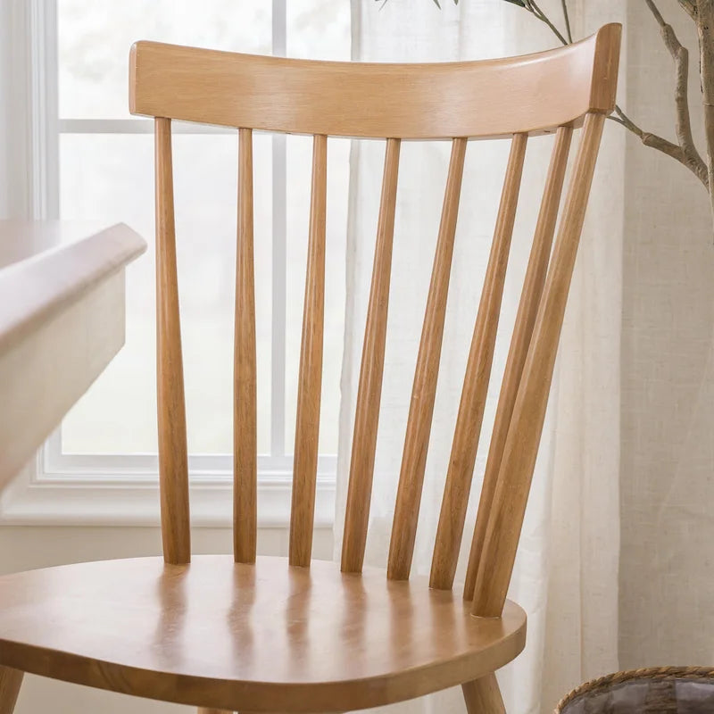 Chaises de salle à manger Windsor à dossier haut à barreaux - Lot de 2