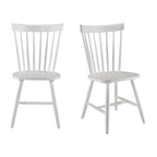 Chaises de salle à manger Windsor à dossier haut à barreaux - Lot de 2