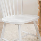 Chaises de salle à manger Windsor à dossier haut à barreaux - Lot de 2