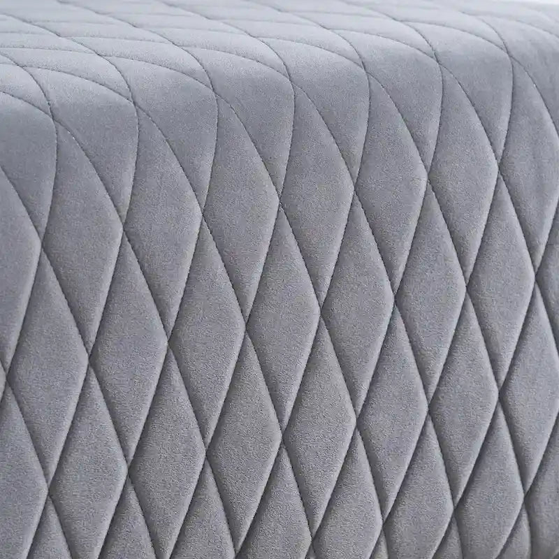 Fauteuil Evelyn en velours à oreilles et haut dossier