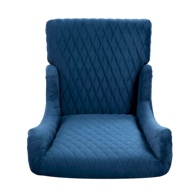 Fauteuil Evelyn en velours à oreilles et haut dossier