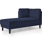 Canapé d'angle moderne en lin de 65 po avec coussins amovibles, canapé-lit, canapé de loisirs, chaise longue rembourrée