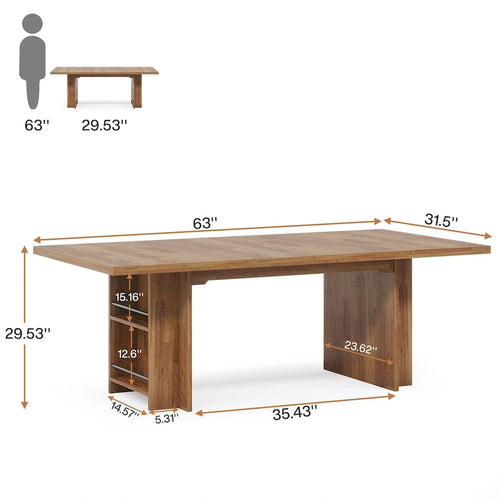 Bureau de direction de 160 cm avec rangement