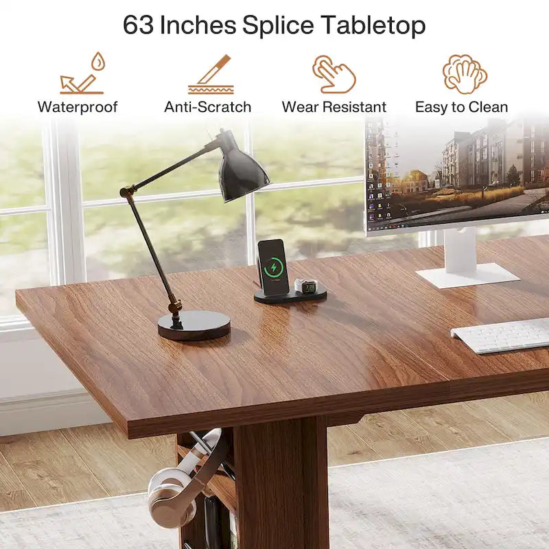Bureau de direction de 160 cm avec rangement