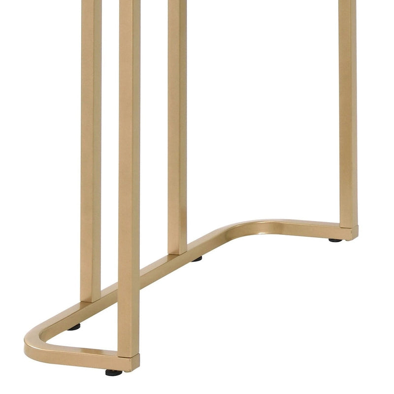 Bureau d'écriture Estie avec finition blanc et or