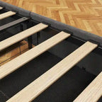 Lit plateforme avec LED et tiroirs de rangement