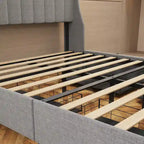 Lit plateforme avec LED et tiroirs de rangement