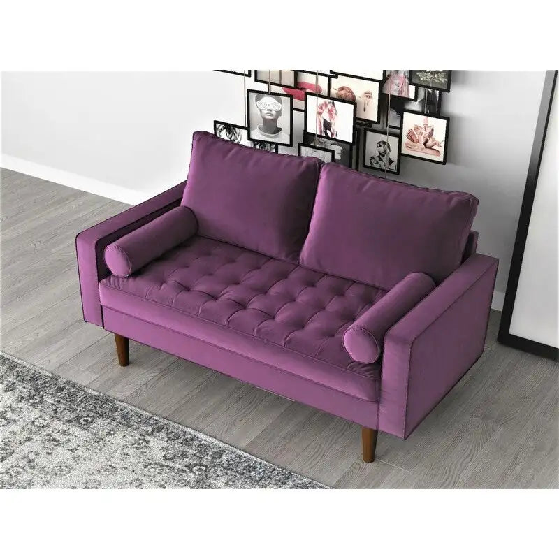 Causeuse en velours Mac