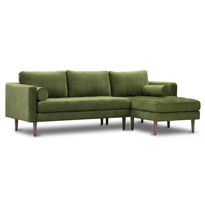 Canapé sectionnel droit Napa 104.5 en tissu