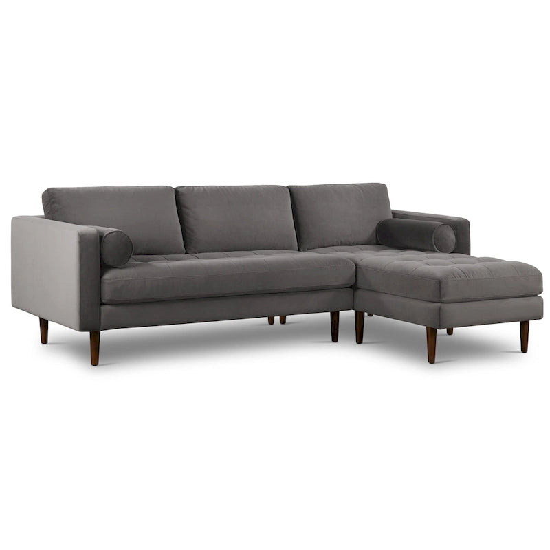 Canapé sectionnel droit Napa 104.5 en tissu
