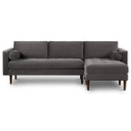 Canapé sectionnel droit Napa 104.5 en tissu