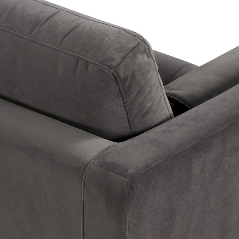 Canapé sectionnel droit Napa 104.5 en tissu