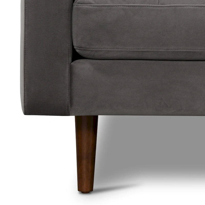 Canapé sectionnel droit Napa 104.5 en tissu