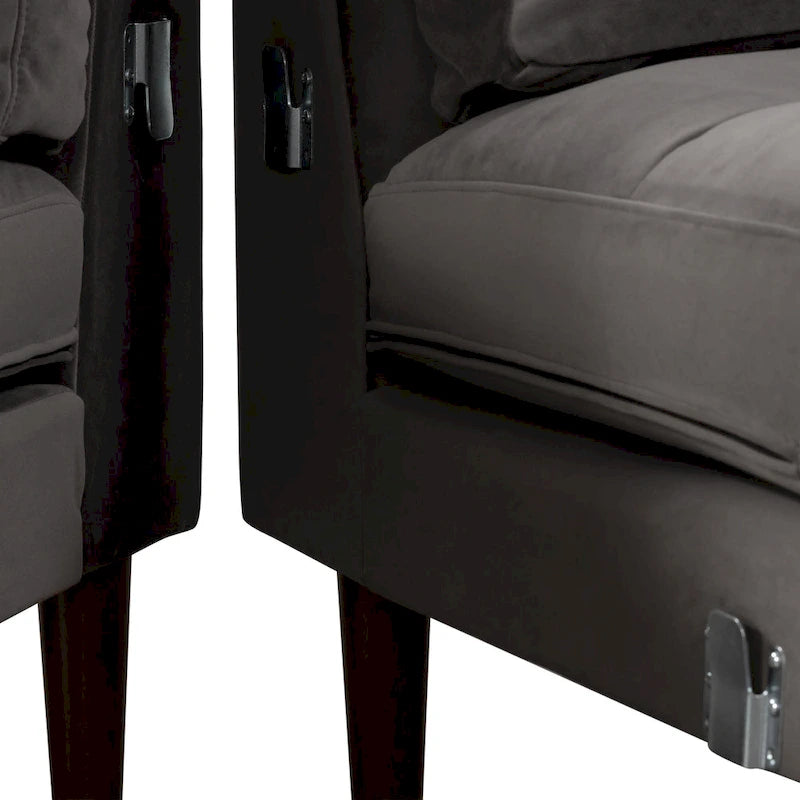 Canapé sectionnel droit Napa 104.5 en tissu
