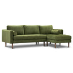 Canapé sectionnel droit Napa 104.5 en tissu
