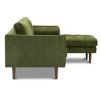 Canapé sectionnel droit Napa 104.5 en tissu