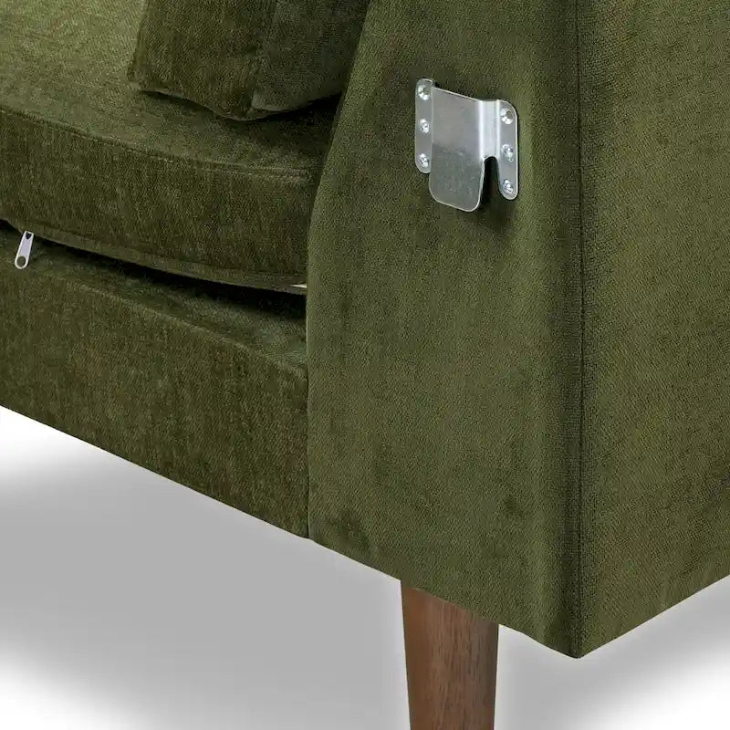 Canapé sectionnel droit Napa 104.5 en tissu