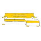 Canapé sectionnel droit Napa 104.5 en tissu