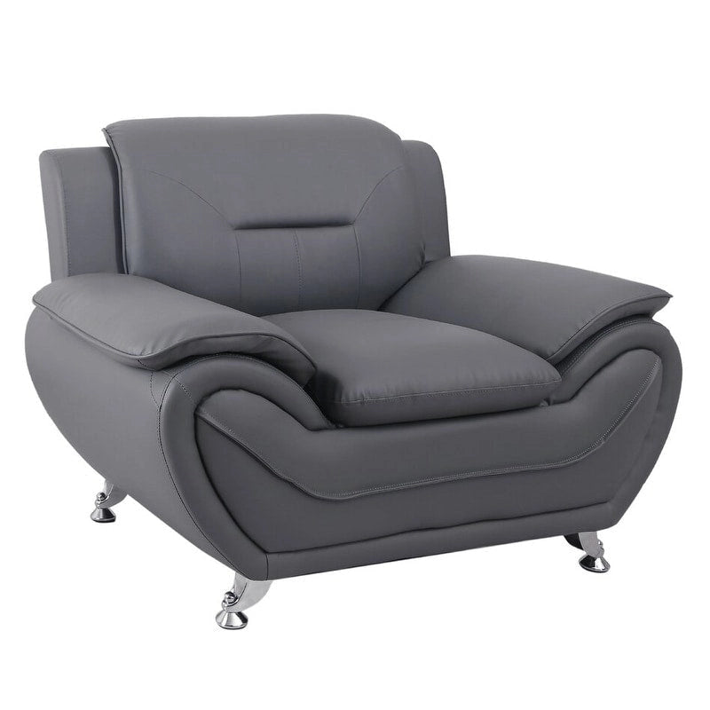 Fauteuil club en similicuir Michael Segura