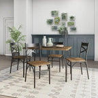 Ensemble de salle à manger Zath Industrial Metal 5 pièces par Furniture of America