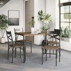 Ensemble de salle à manger Zath Industrial Metal 5 pièces par Furniture of America