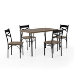 Ensemble de salle à manger Zath Industrial Metal 5 pièces par Furniture of America