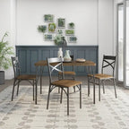 Ensemble de salle à manger Zath Industrial Metal 5 pièces par Furniture of America