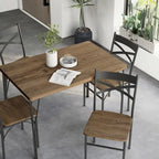 Ensemble de salle à manger Zath Industrial Metal 5 pièces par Furniture of America