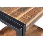 Table d'appoint en bois recyclé faite à la main (Inde) - 24 x 16 x 20