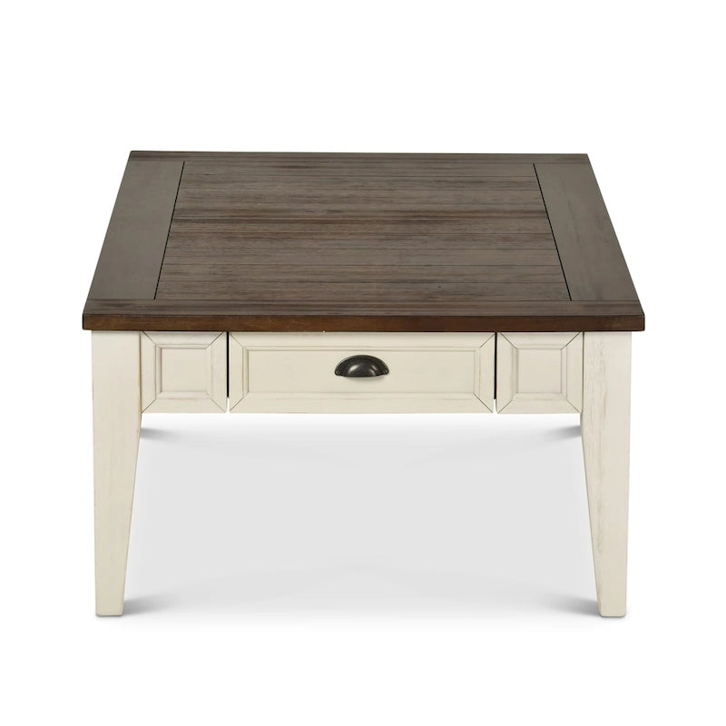 Table basse bicolore Cottonville avec rangement