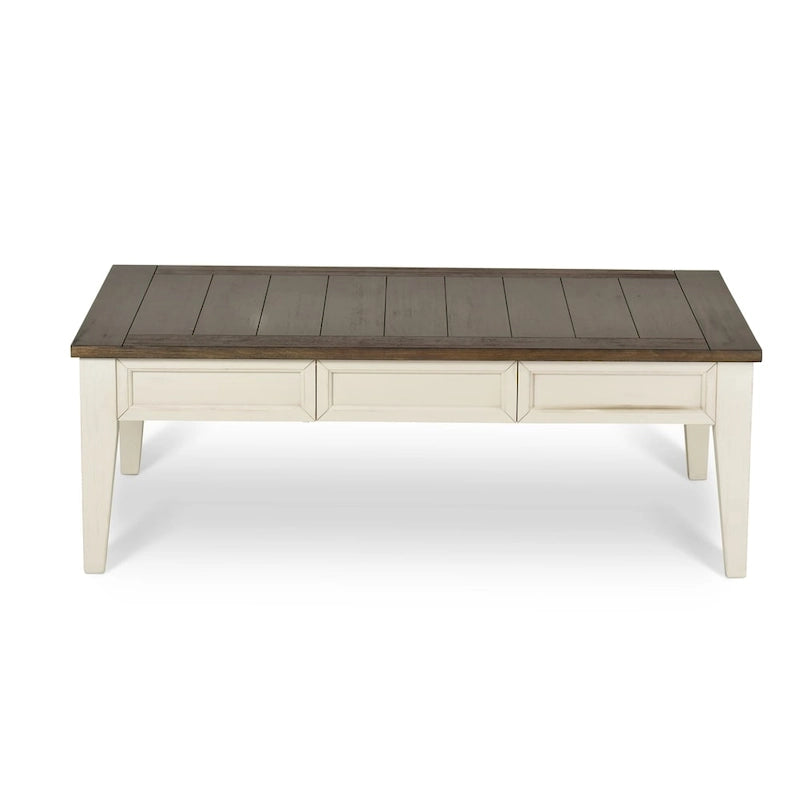 Table basse bicolore Cottonville avec rangement