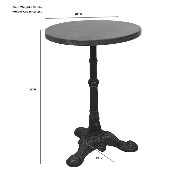 Table d'appoint Brera - Châtaignier/Noir