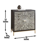 Meuble d'appoint deux portes Avon Sunburst