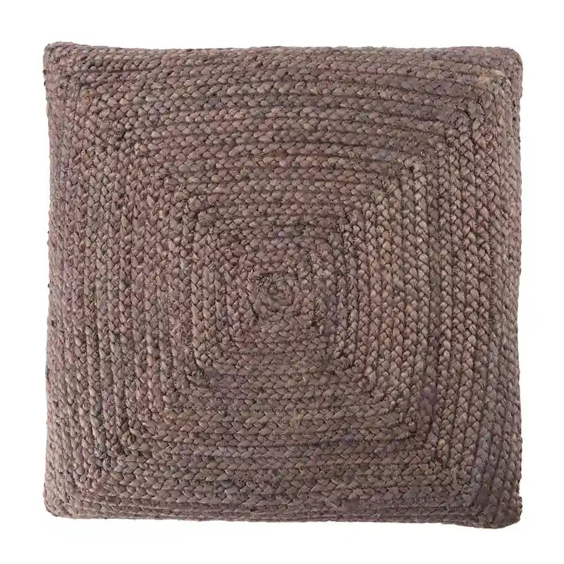 Pouf/coussin de sol en jute texturé Faxon