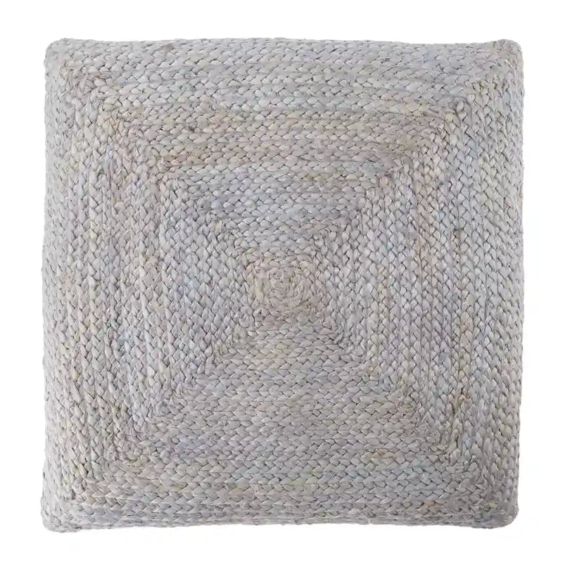 Pouf/coussin de sol en jute texturé Faxon
