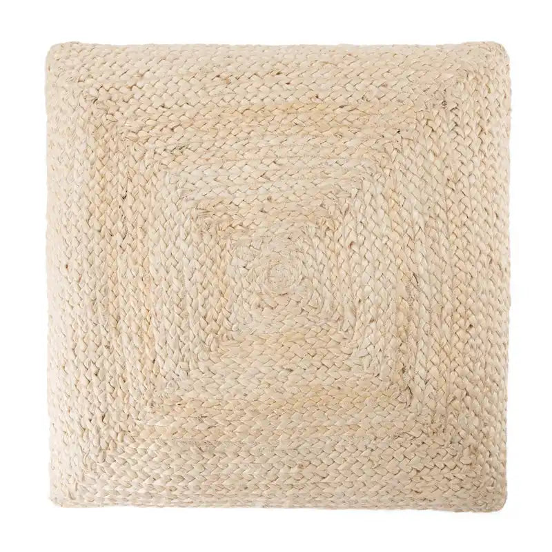 Pouf/coussin de sol en jute texturé Faxon