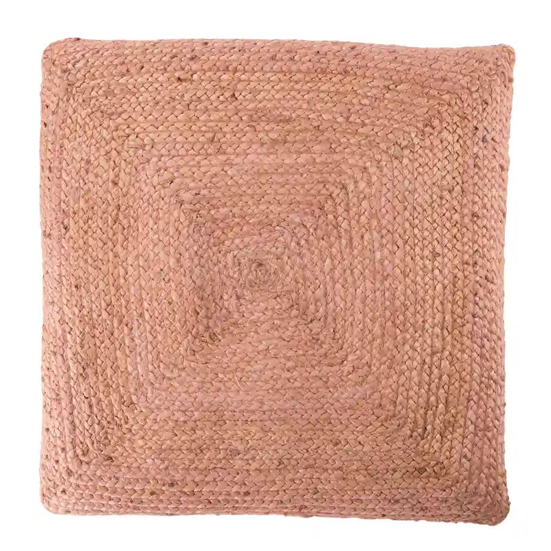 Pouf/coussin de sol en jute texturé Faxon
