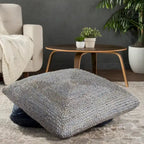 Pouf/coussin de sol en jute texturé Faxon