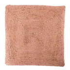 Pouf/coussin de sol en jute texturé Faxon