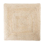 Pouf/coussin de sol en jute texturé Faxon