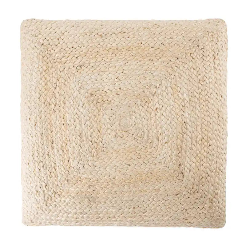 Pouf/coussin de sol en jute texturé Faxon