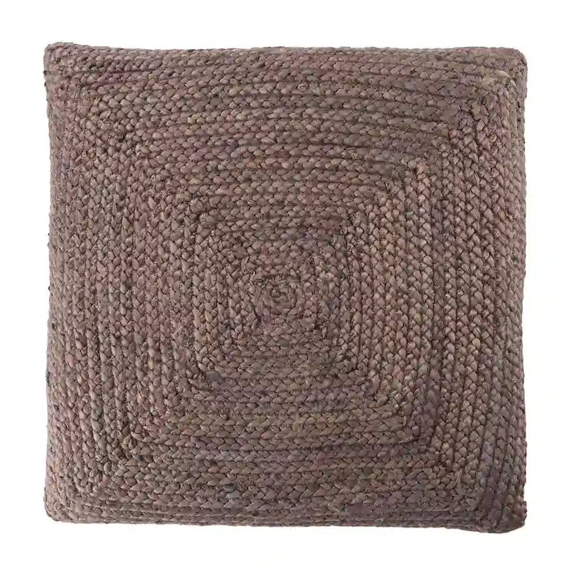 Pouf/coussin de sol en jute texturé Faxon