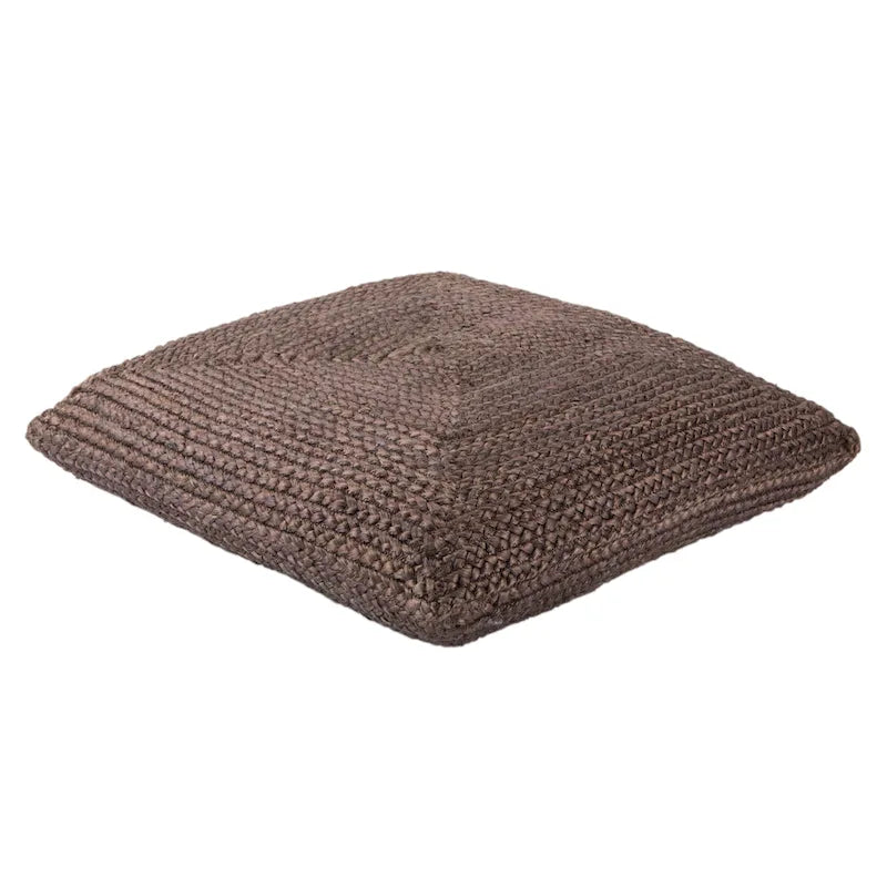 Pouf/coussin de sol en jute texturé Faxon