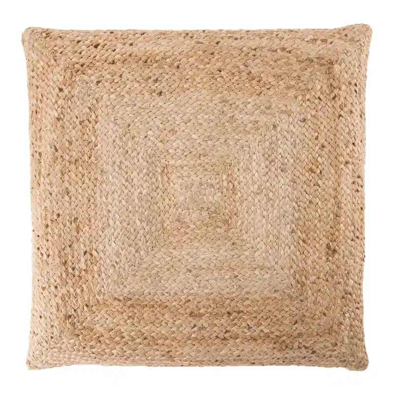Pouf/coussin de sol en jute texturé Faxon