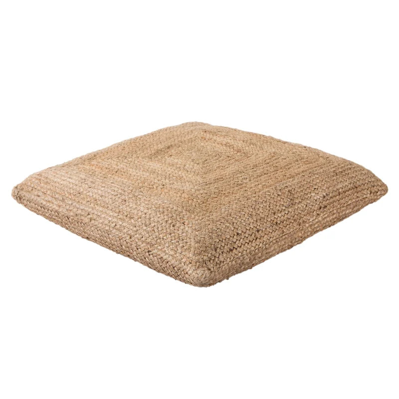 Pouf/coussin de sol en jute texturé Faxon