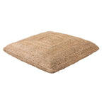 Pouf/coussin de sol en jute texturé Faxon