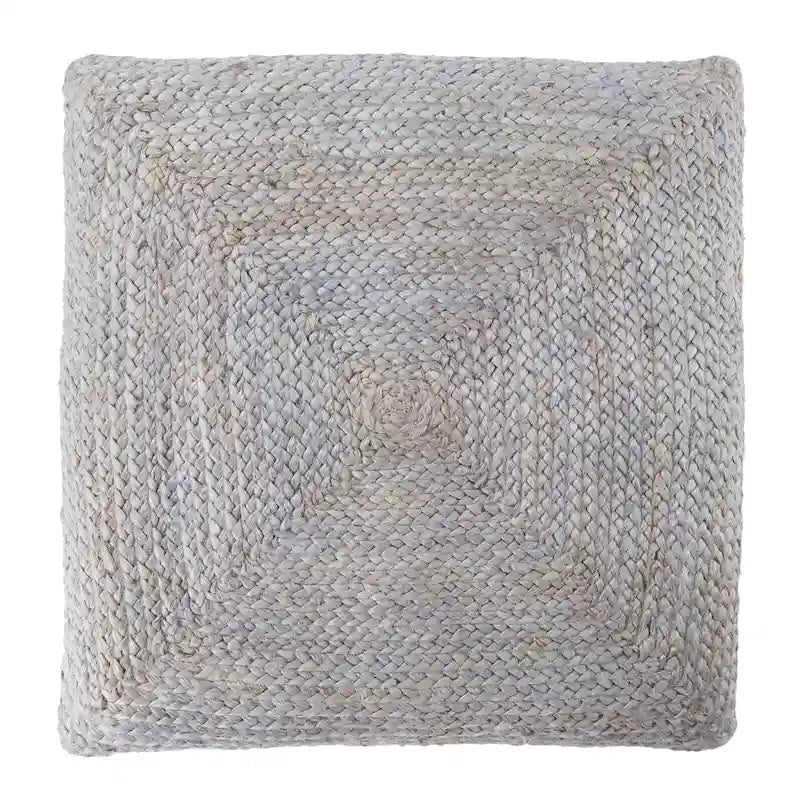 Pouf/coussin de sol en jute texturé Faxon