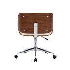 Chaise de bureau Herning en similicuir style Mid-Century