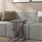 Fauteuil central sans accoudoirs pour canapé modulable contemporain - 36,75P x 28,25L x 28H